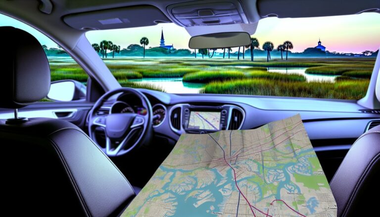 scenic coastal drive to charleston